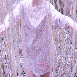 Summer dress %23StyleBabe BEIGE leo print viscose %23StatementFashion "The Message Dress"
