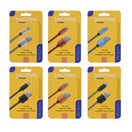 Cabina redonda trenzada de nailon tipo C Tekmee de 1 m