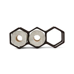 Geometric Wooden Bathroom Roll Holder, Honeycomb‑Inspired Rustic Bath Accessory, Perfect Gift for Housewarming or Home Décor