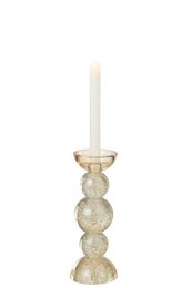 J-Line kaarshouder - glas - champagne - small