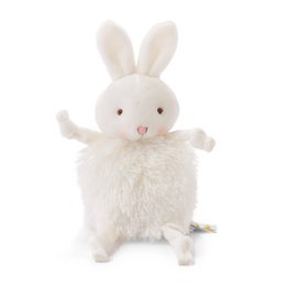 Soft, plush white rabbit toy with long ears and a cute expression. Ideal for cuddling and playing.