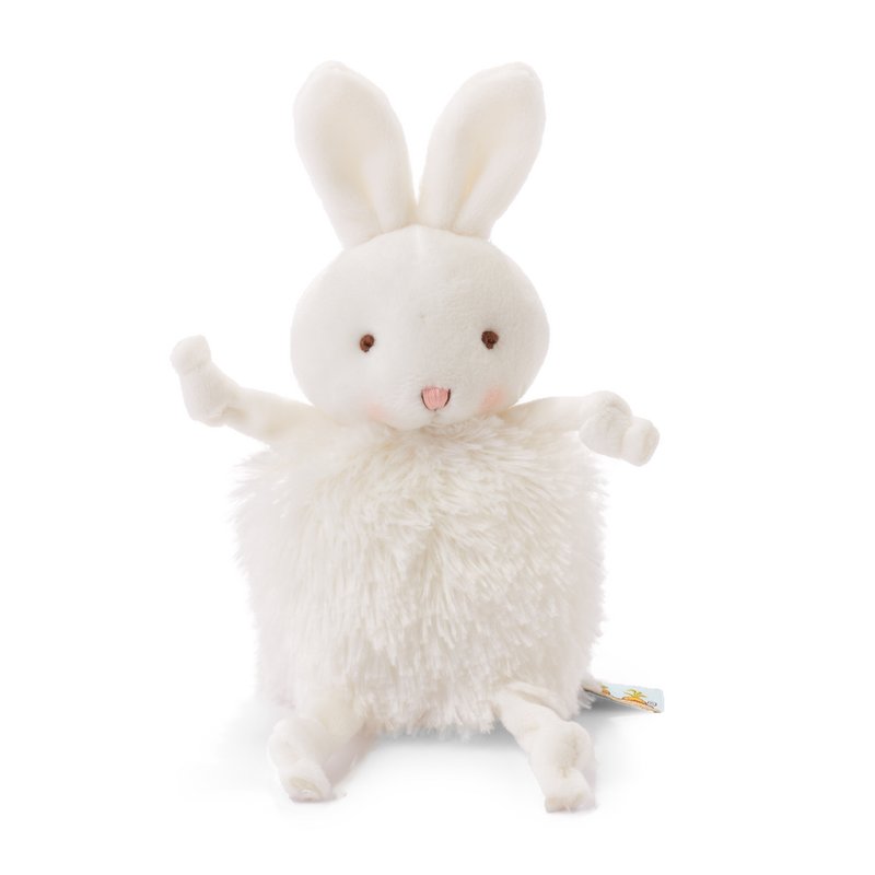 Bunnies By The Bay Roly-Poly krammelegetøj kanin hvid