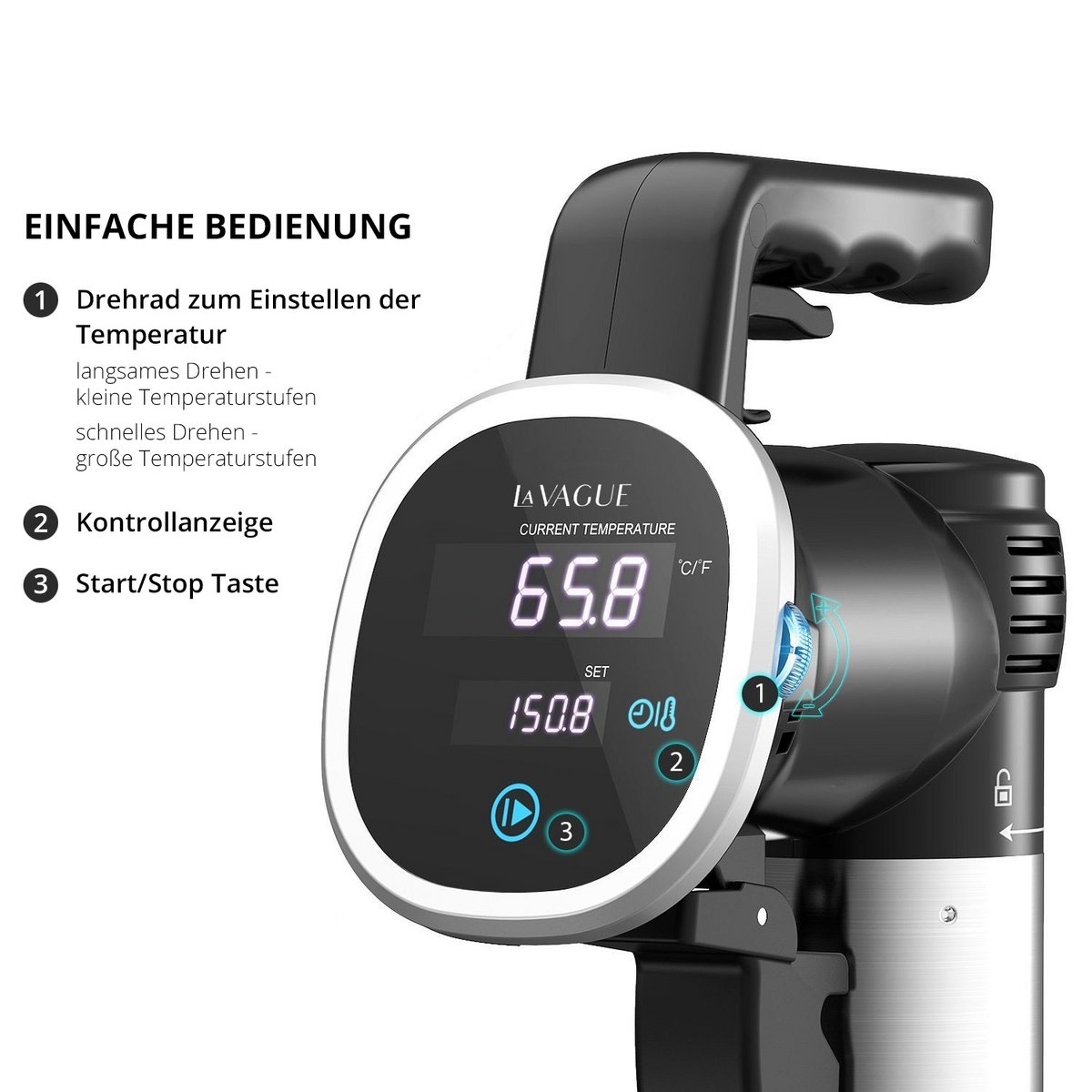 SOUS-CHEF Sous Vide Stick precision cooker