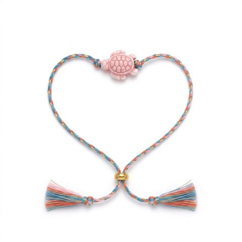Tiny Turtle Braided Bracelet Multi