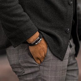 Leather bracelet "Proud"