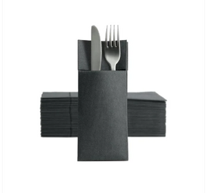 🍽️ Pre-vouwen servetten voor bestek-pakket van 50
