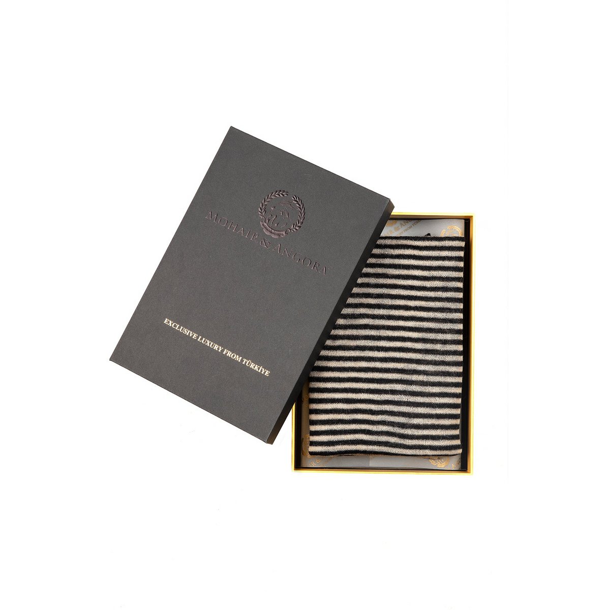 EPHESUS SCARF BLACK-BEIGE