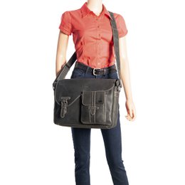 Skuldertaske Dame - Skuldertaske Herre - Messenger Bag Læder - Postmand Taske Læder - 3 forskellige farver læder