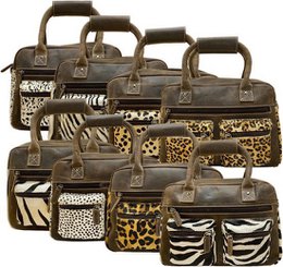 BROWN ZEBRA TAS - BASSA DADIE CrossBody in stile Cowboybag (Westernbag)