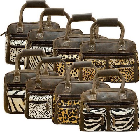 Brown Zebra Tas - Crossbody Ladies Bag im Cowboybag -Stil (Westsbag)