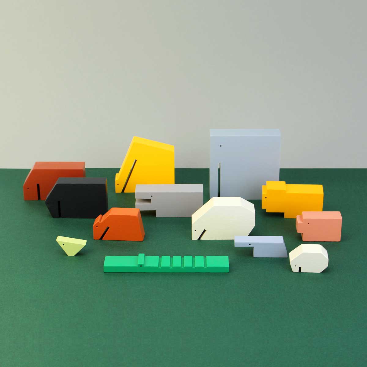 Floris Hovers Animaux en bois - couleur
