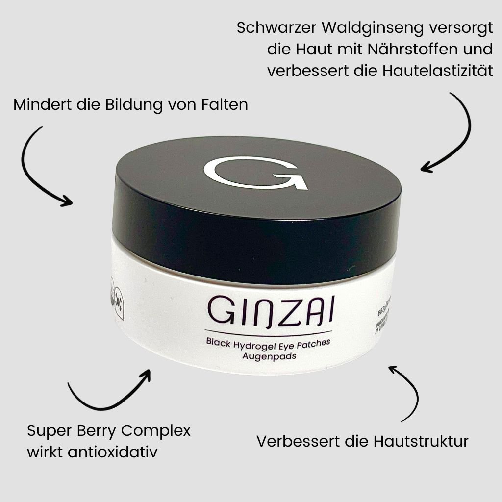 Black Hydrogel Eye Patches with Ginseng