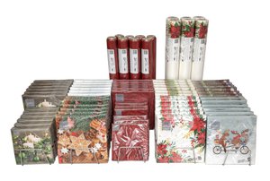 Dekorationsartikel-Komplettpaket WEIHNACHTEN mit 74 Artikel