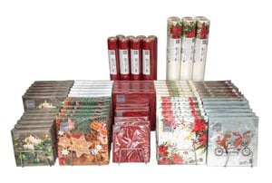 Dekorationsartikel-Komplettpaket WEIHNACHTEN mit 74 Artikel