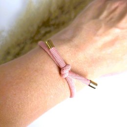 Golden Knot Bracelet Vintage Pink
