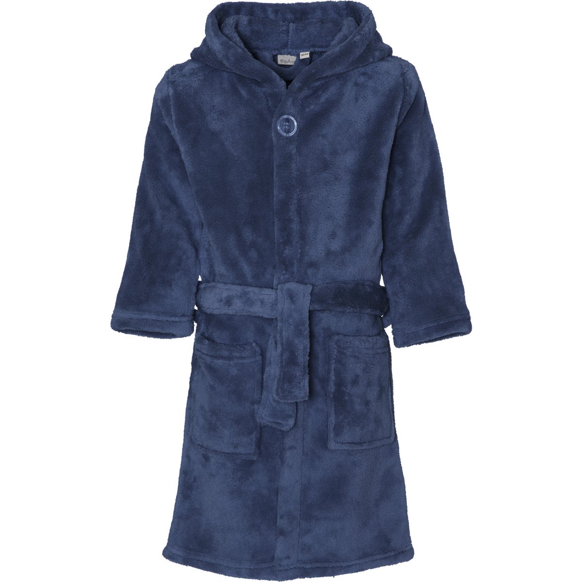 Fleece Bademantel Uni - Navy