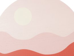 Muur kunst zonsondergang