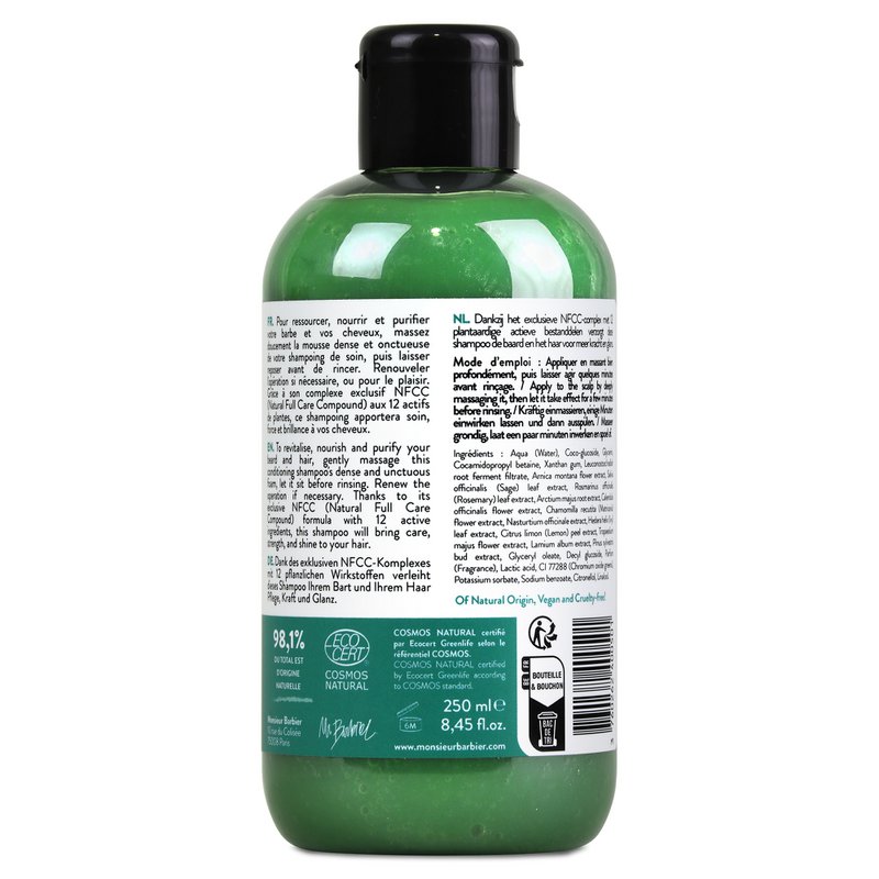 FULL CARE - Beard & Hair Care Shampoo for Men