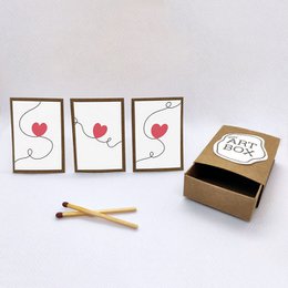 Diy Mini Art - Love Red (4 PC)