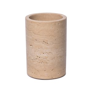 Travertine vase/wine cooler Ø12x18cm