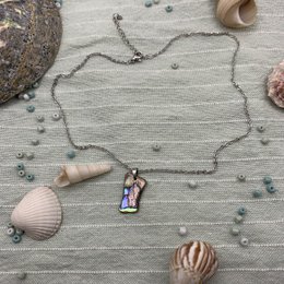 Muschelkette | Paua 40 cm, bester Ozeanliebhaber-Surfer-Schmuck, natürlich und farbenfroh