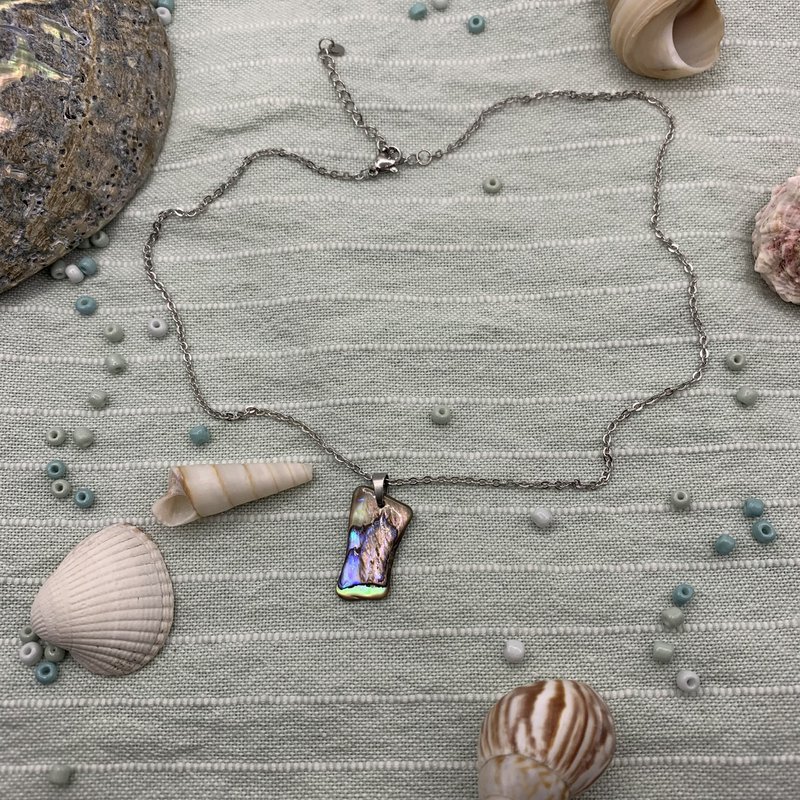 Muschelkette | Paua 40 cm, bester Ozeanliebhaber-Surfer-Schmuck, natürlich und farbenfroh