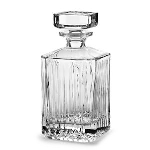 GLSS STRIPE WHISKEY DECANTER TT CLR 21,5CM THETEL