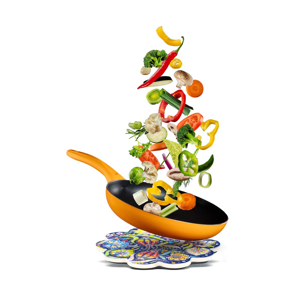 Juego de 2 manteles individuales de cerámica, salvamanteles grandes, 18 cm