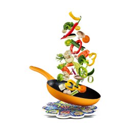 Ceramiczne Podkładki Podkładki Duży Zestaw 2 – 18 cm