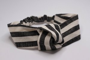 Handgemaakte hoofdband Ole knoop | zwart