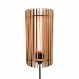 Tubo Bedside lamp - Natural wood