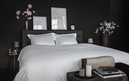 100% Cotton Satin Duvet Cover Set White Whisper