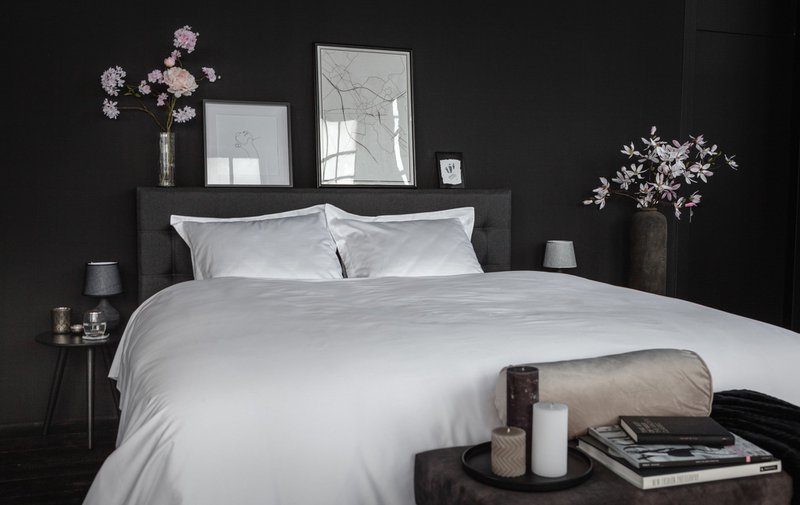 100% Cotton Satin Duvet Cover Set White Whisper