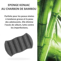 Zero Waste Konjac XL Body Sponge with Bamboo Charcoal