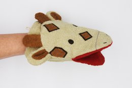 Gant de toilette BIO girafe grand