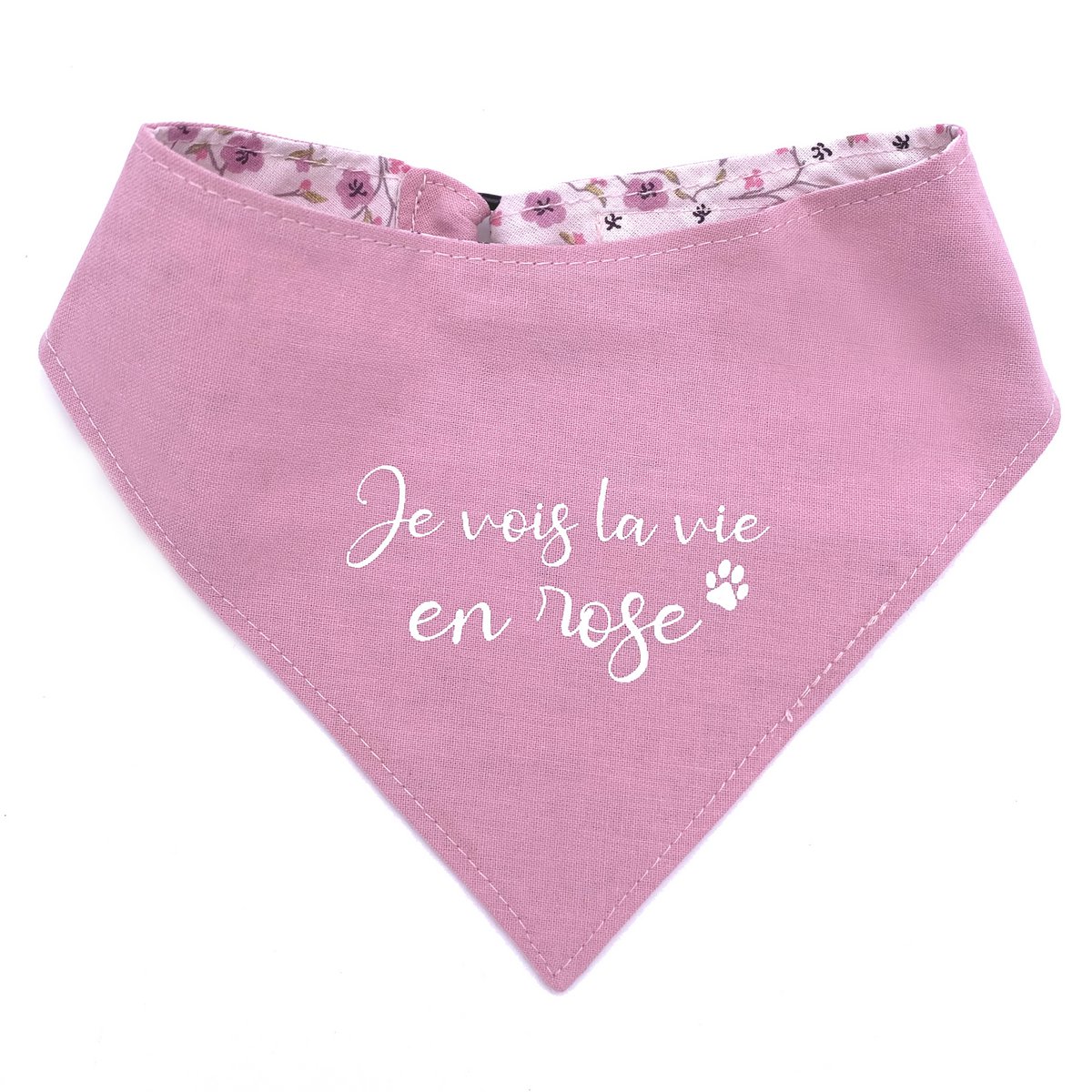 Wendebandana "la vie en rose" liberty/pink
