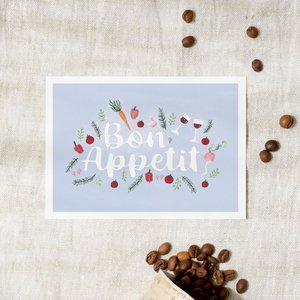 Postkarte - Bon Appetit
