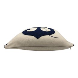 Dekokissen mit Punch Stickerei - Marine - Anker - 43 x 43cm