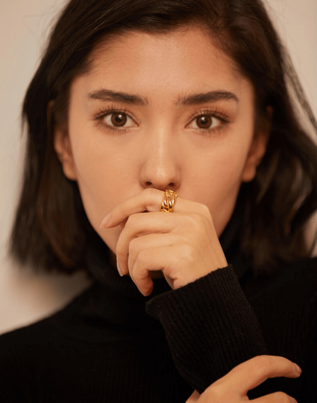 Maëlys - Wide Twisted Rope Gold Ring