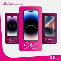 2x se® 3D Panzerglas Apple iPhone 14 Pro Max