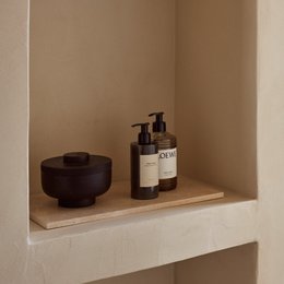 Travertine dienblad rechthoek L 20x40cm