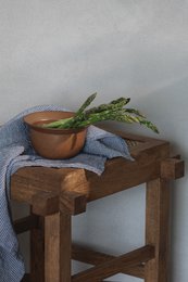 Viskestykke (viskestykke) / Denimstriber, 100% hør