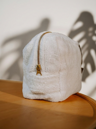 Pamukia GOTS Organic Cotton Terry Toiletry Bag 15 × 25 cm | Essence Collection