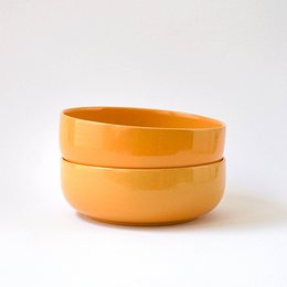 Bol 16 cm Rose trémière - jaune - 600 ml