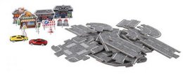 Puzzle -Rennstrecke + 2 Autos 30x22x5,5 cm