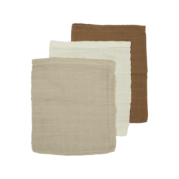 Offwhite/Sand/Toffee 20x17cm - 3-Pack
