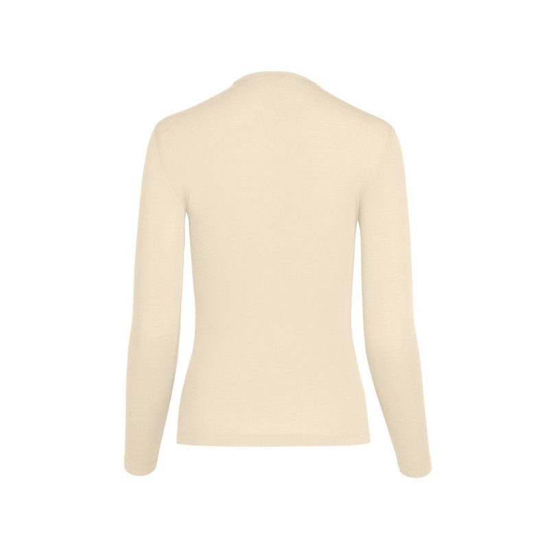 Maglia da donna Merino 160 a maniche lunghe naturale