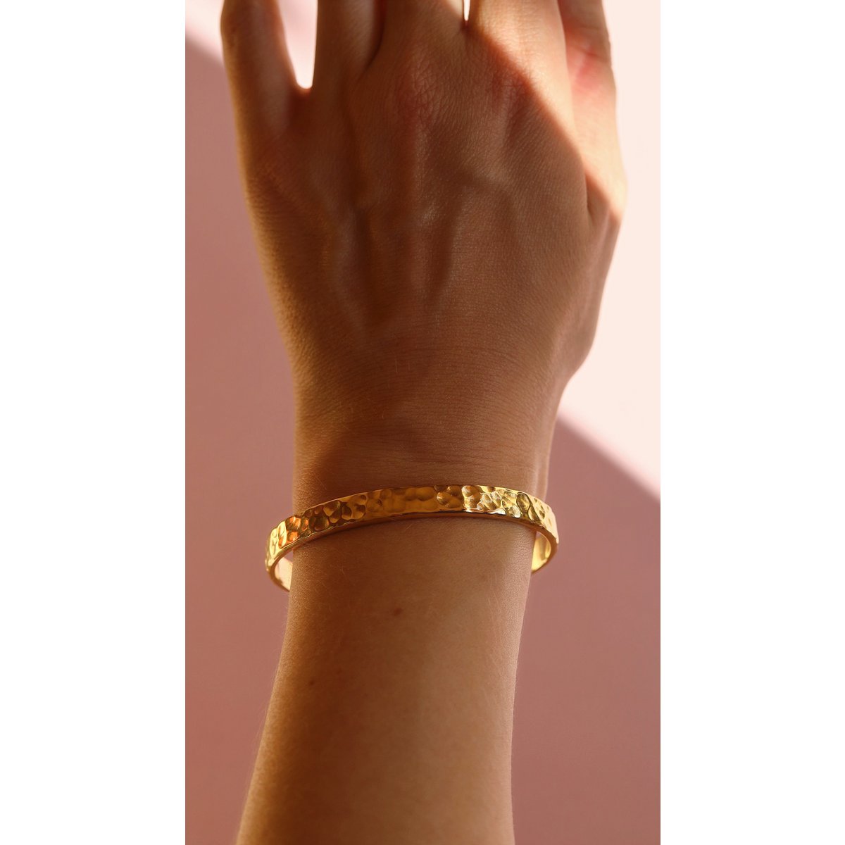 Bartek - Bracciale a polsino martellato