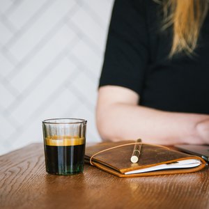 Reed Espresso Glass 7 CL, smokey green, Brut Homeware