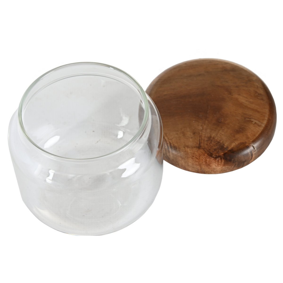 BOTE SET 3 KRISTALLA AKAZIE 8,5X8,5X7,5 300ML PC205141